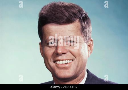 JOHN F. KENNEDY (1917-1963) as 35th President of the United States in 1963