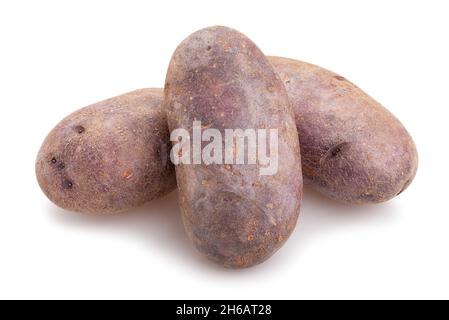 red potato path isolated on white Stock Photo