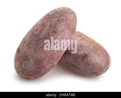 red potato path isolated on white Stock Photo