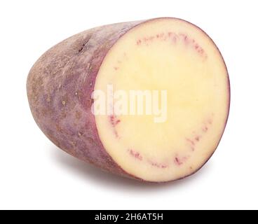red potato path isolated on white Stock Photo