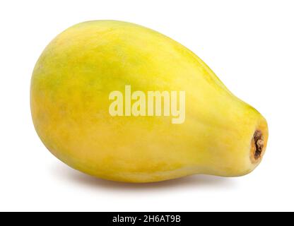 papaya path isolated on white Stock Photo