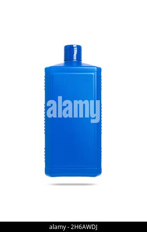 blue bottle with dispenser isolated Stock Photo