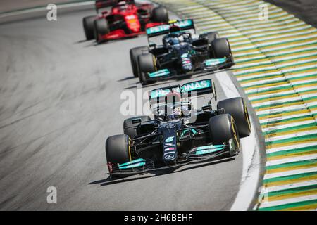 Lewis Hamilton (GBR) Mercedes AMG F1 W12. 14.11.2021. Formula 1 World Championship, Rd 19, Brazilian Grand Prix, Sao Paulo, Brazil, Race Day.  Photo credit should read: XPB/Press Association Images. Stock Photo