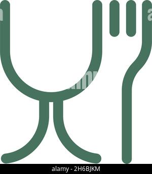 Food safe icon flat design template vector Stock Vector
