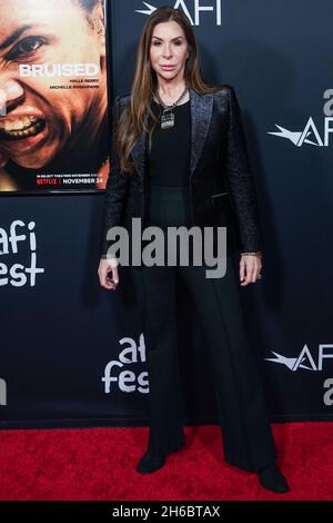 Hollywood, United States. 14th Nov, 2021. HOLLYWOOD, LOS ANGELES, CALIFORNIA, USA - NOVEMBER 13: Producer Mary Aloe arrives at the 2021 AFI Fest - Official Screening Of Netflix's 'Bruised' held at the TCL Chinese Theatre IMAX on November 13, 2021 in Hollywood, Los Angeles, California, United States. (Photo by Nox Yang/Image Press Agency) Credit: Image Press Agency/Alamy Live News Stock Photo