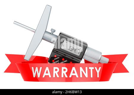 Digital Micrometer, 3D rendering isolated on white background Stock ...