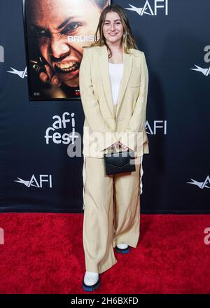 Hollywood, United States. 14th Nov, 2021. HOLLYWOOD, LOS ANGELES, CALIFORNIA, USA - NOVEMBER 13: Producer Gillian Hormel arrives at the 2021 AFI Fest - Official Screening Of Netflix's 'Bruised' held at the TCL Chinese Theatre IMAX on November 13, 2021 in Hollywood, Los Angeles, California, United States. (Photo by Nox Yang/Image Press Agency/Sipa USA) Credit: Sipa USA/Alamy Live News Stock Photo