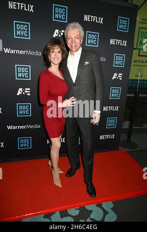 Deana Martin, daughter of DeanMartin and husband John Griffeth attend the 'DEAN MARTIN: KING OF COOL' screening at Doc NYC Festival at Doc NYC Festival on November 14, 2021 at SVA Theater in New York, New York, USA. Robin Platzer/ Twin Images/ Credit: Sipa USA/Alamy Live News Stock Photo