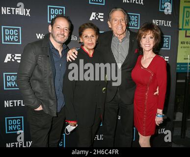 Tom Donahue, Lainie Kazan, Bill Boggs & Deana Martin attend the 'DEAN MARTIN: KING OF COOL' screening at Doc NYC Festival at Doc NYC Festival on November 14, 2021 at SVA Theater in New York, New York, USA. Robin Platzer/ Twin Images/ Credit: Sipa USA/Alamy Live News Stock Photo