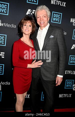 Deana Martin, daughter of DeanMartin and husband John Griffeth attend the 'DEAN MARTIN: KING OF COOL' screening at Doc NYC Festival at Doc NYC Festival on November 14, 2021 at SVA Theater in New York, New York, USA. Robin Platzer/ Twin Images/ Credit: Sipa USA/Alamy Live News Stock Photo