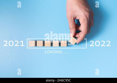 New year 2022 counting down Stock Photo
