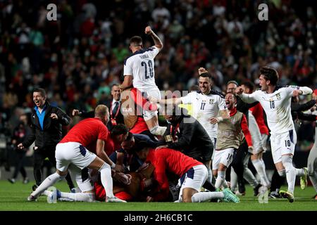 Lisbon, Portugal. 14th Nov, 2021. during the FIFA World Cup Qatar 2022 qualification group A football match between Portugal and Serbia at the Luz stadium in Lisbon, Portugal, on November 14, 2021. (Credit Image: © Pedro Fiuza/ZUMA Press Wire) Stock Photo