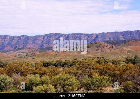 The Flinders Ranges north of Hawker in South Australia Stock Photo