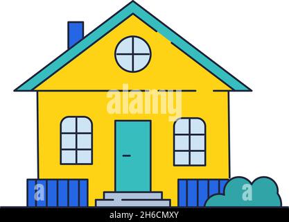 Learn how easy to draw House cartoon step by step drawing tutorials - EASY  TO DRAW EVERYTHING