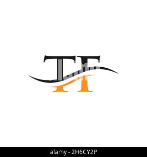 TF Letter Linked Logo for business and company identity. Initial Letter TF Logo Vector Template. Stock Vector