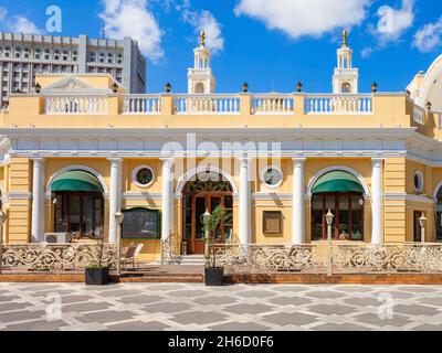 The Muslim Magomayev Azerbaijan State Philharmonic Hall is located in Baku. It is the main concert hall in Azerbaijan. Stock Photo