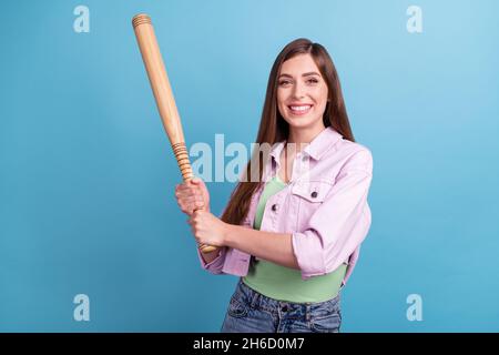 Female baseball player wooden bat hi-res stock photography and images -  Alamy