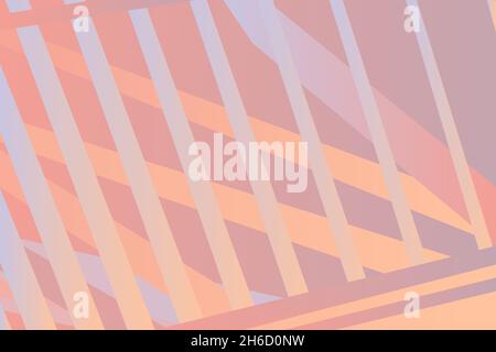 Minimal cover graphic, copy space design. Pastel pink retro gradient colors. Abstract texture geometric lines pattern. Striped fluid trendy background Stock Vector