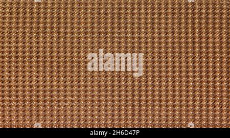 Gold-colored metallic weave pattern for watch bracelets. Macro photography Stock Photo