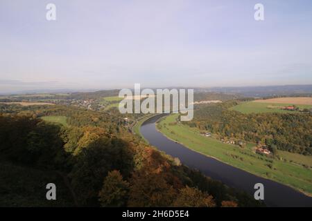 Impressionen von der Festung Königstein in der Sächsischen Schweiz Stock Photo