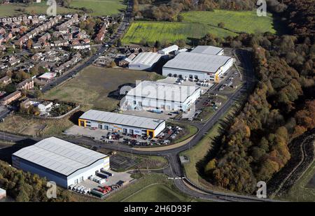 aerial view of the new 62 Industrial Estate, Gelderd Road, Gildersome, Leeds