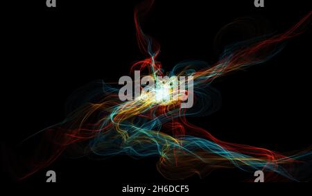 Exploding supernova , forminng of nebula. Black hole in the center of galaxy. Big bang concept. Supernova Blast in Space. The space of the universe. N Stock Photo