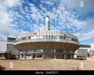 Fawley Power Station, Hampshire. 2014. General view of the power station's control room from the east. Stock Photo