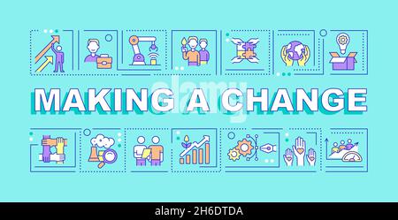 Making change word concepts banner Stock Vector