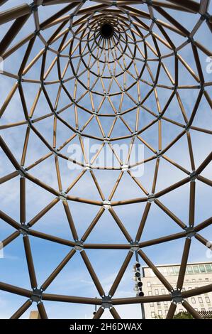 'Paper Tower' designed byJapanese architect Shigeru Ban for the London Design Festival. The tower which is made from cardboard tube is 22m tall making it the worlds tallest paper tower. The tower is outside the Royal Festival Hall, South Bank, London, UK.  24 Sep 2009 Stock Photo