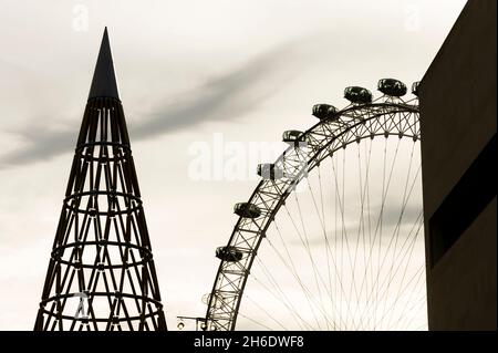 'Paper Tower' designed byJapanese architect Shigeru Ban for the London Design Festival. The tower which is made from cardboard tube is 22m tall making it the worlds tallest paper tower. The tower is outside the Royal Festival Hall, South Bank, London, UK.  24 Sep 2009 Stock Photo