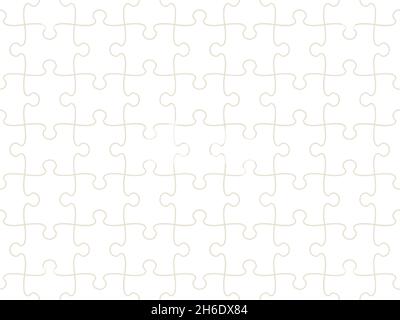 Seamless pattern of completed puzzle pieces grid Stock Vector