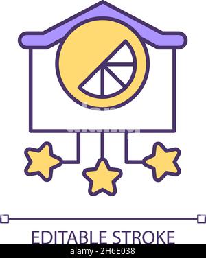 Effective individual branding RGB color icon Stock Vector
