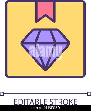 Brand value RGB color icon Stock Vector