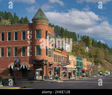 The Historic Fairmont Hotel Oyster Bay Bar & Casino on Main Street in Deadwood, South Dakota Stock Photo