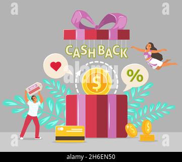 Customer loyalty bonus reward programs colored isometric composition ...