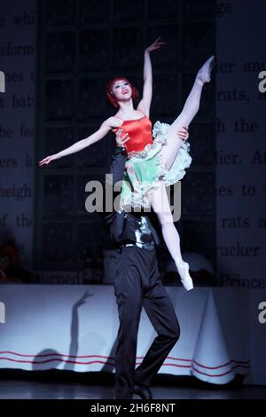 The Nutcracker is performed at the Coliseum in London. Stock Photo