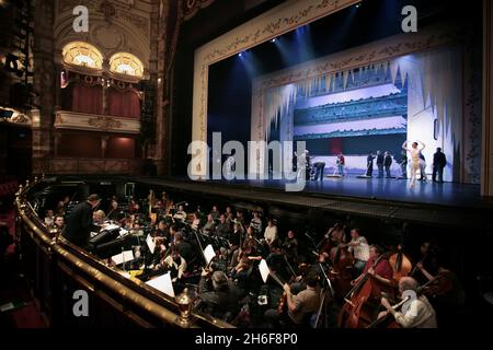 The Nutcracker is performed at the Coliseum in London. Stock Photo