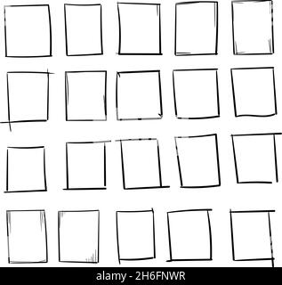 Set of 20 pieces different rectangles - Vector Stock Vector