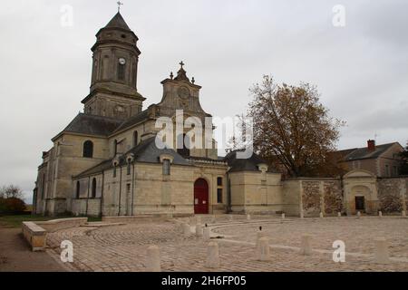 abbey church in saint-florent-le-vieil (france) Stock Photo