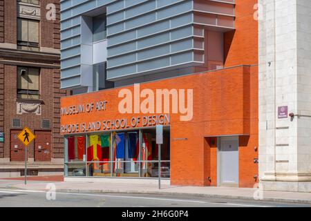 Rhode Island School of Design Museum RISD Museum of Art at 20 N Main Street in downtown Providence, Rhode Island RI, USA. Stock Photo