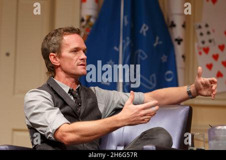 Washington, United States of America. 11 September, 2019. Actor Neil Patrick Harris opens the National Book Festival Presents series during a talk with Library Chief Communications Officer Roswell Encina, September 11, 2019 in Washington, D.C.  Credit: Shawn Miller/Library of Congress/Alamy Live News Stock Photo