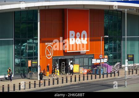 B&Q store in Greenwich, London England United Kingdom UK Stock Photo