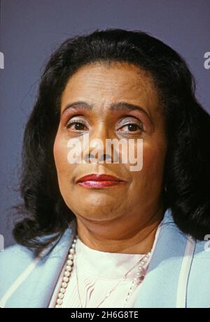 Coretta Scott King, wife of slain civil rights leader Reverend Dr ...