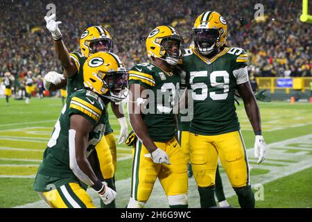 Green Bay Packers linebacker Eric Wilson (45) runs up the field