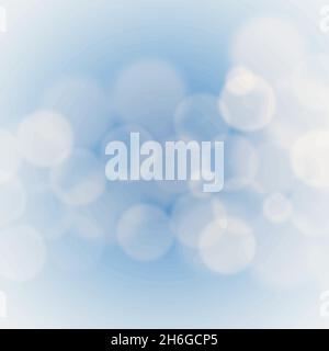 illustration of abstract blur bokeh light effect with blue background Stock Vector