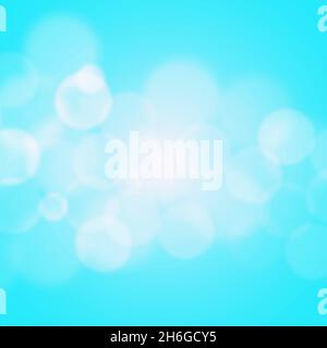 Vector illustration of abstract blur bokeh light effect with blue background Stock Vector
