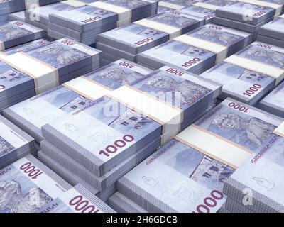 Money of Armenia. Dram bills. AMD banknotes. 1000 Armenian. Business ...