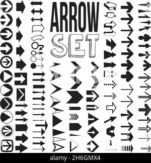 Various arrow set for your design Stock Vector