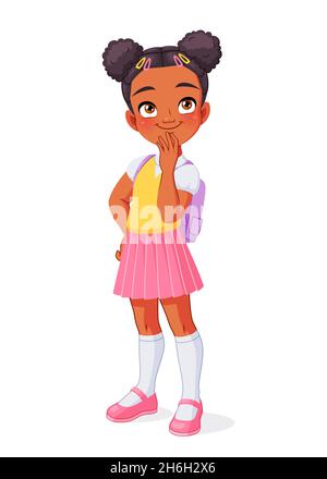 african american school girl