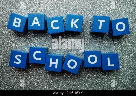 Back to School alphabet letter with space copy Stock Photo